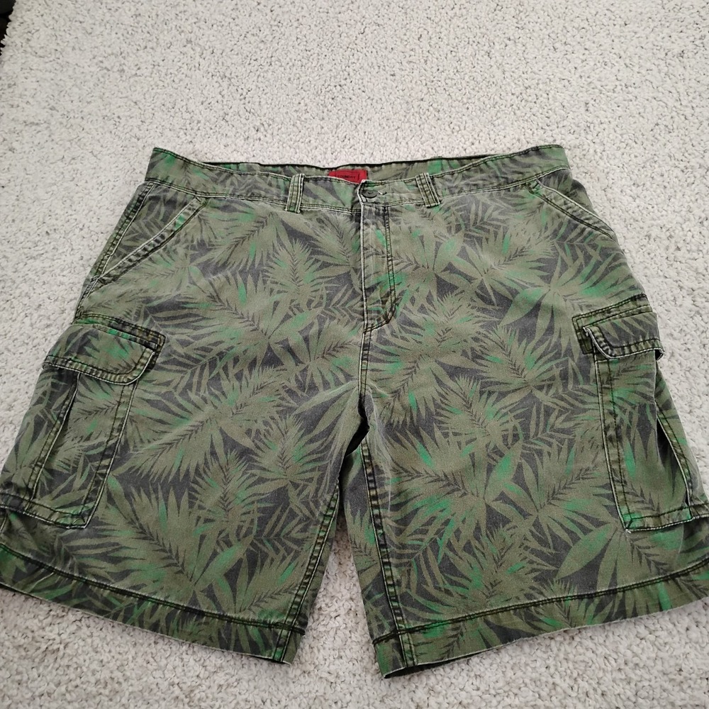 Foundry Shorts Mens 44 Green Cargo Camouflage Trap Street Hemp Stoner Smoke